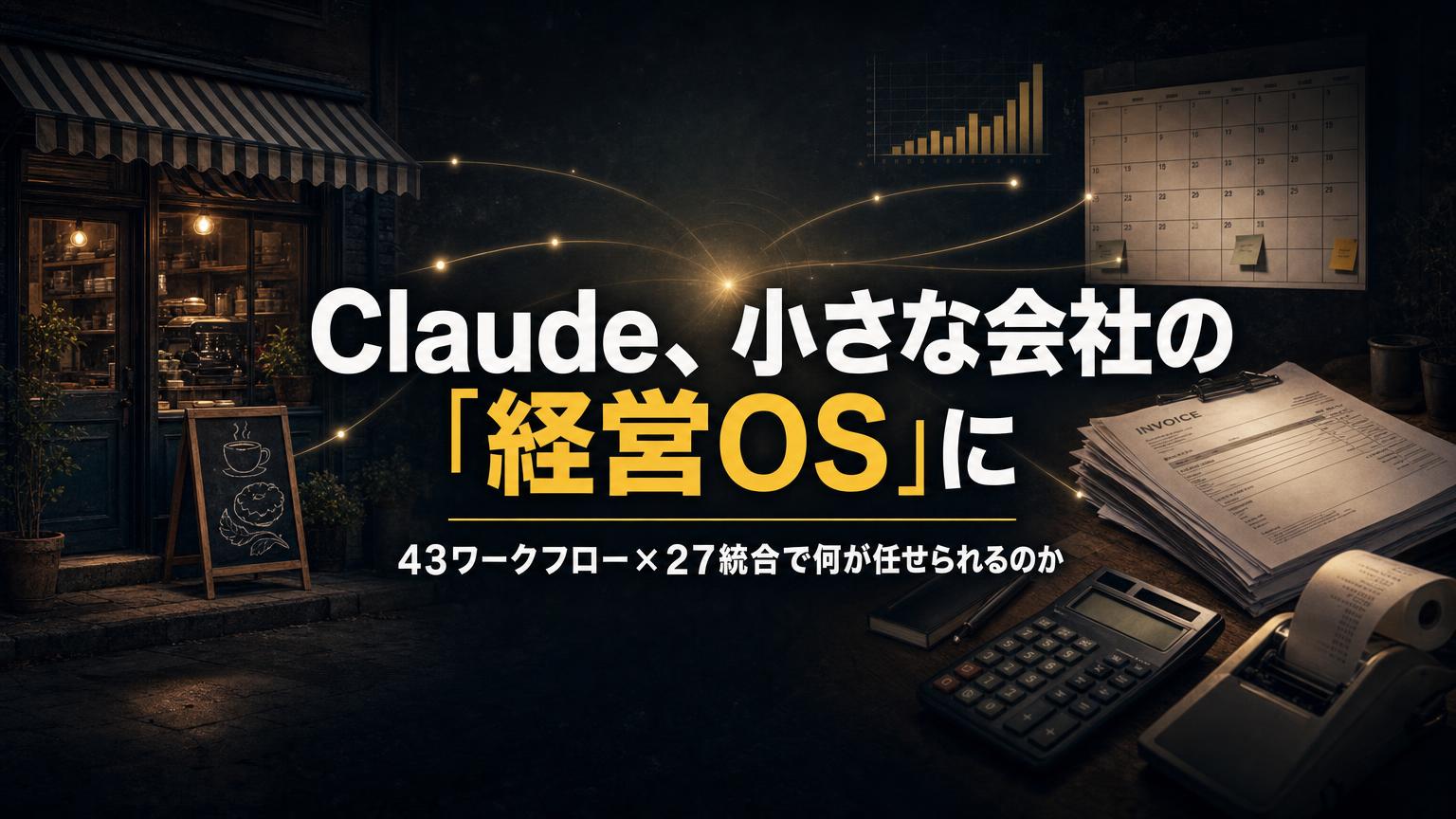 Claude for Small Businessとは？中小企業の仕事を任せられる43ワークフロー×27連携