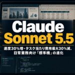 Claude Sonnet 5.5の公開を伝える記事のアイキャッチ画像