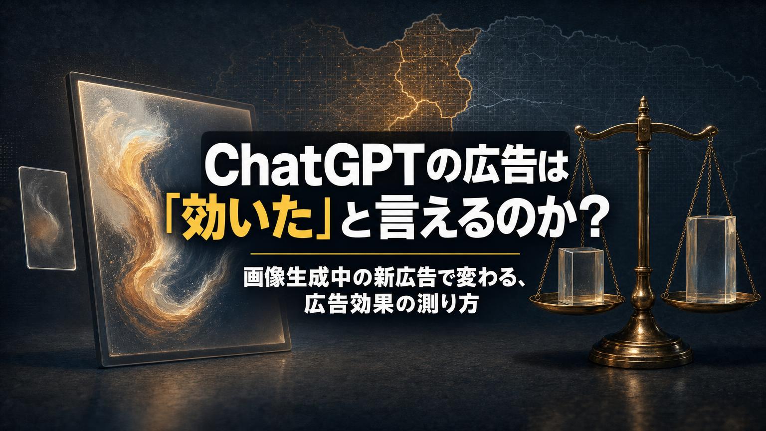 ChatGPT広告の効果測定は3層で考える——画像生成中の新広告と純増効果の測り方